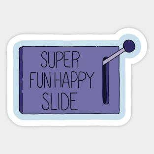 Fun happy slide Sticker